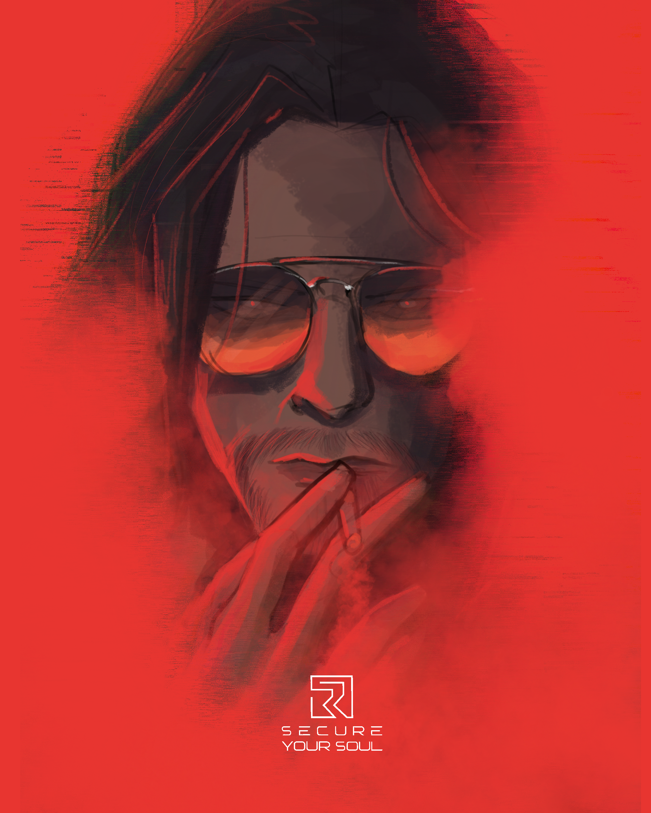 dessin portrait johnny silverhand